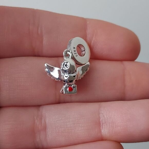 925 Silver Harry Potter Hedwig Charm - Picture 2 of 7